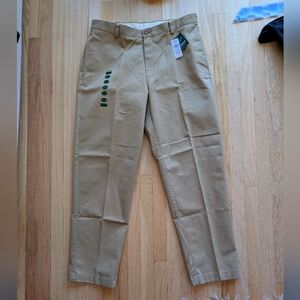 NWT L.L. Bean Men's Tan Khaki Chino Pants, Classic Fit (Size 34x30)